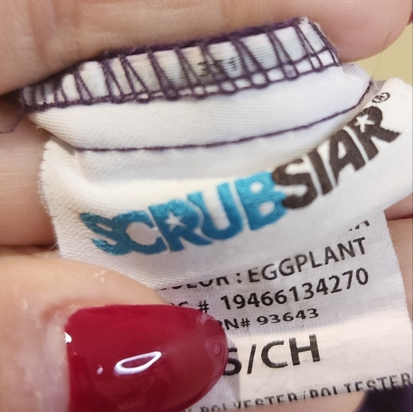 SCRUBSTAR Women's Purple scrub pant Size S - Picture 5 of 12